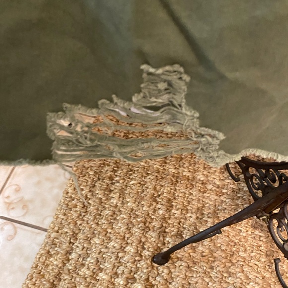 Army Style Distressed Olive Green Longline Lightweight Jacket 1X 2X 3X - Picture 10 of 12